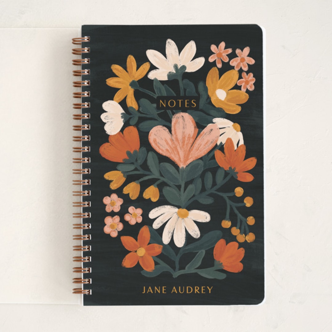 "Nostalgic" - Notebook in Honey by Angel Walker - Front