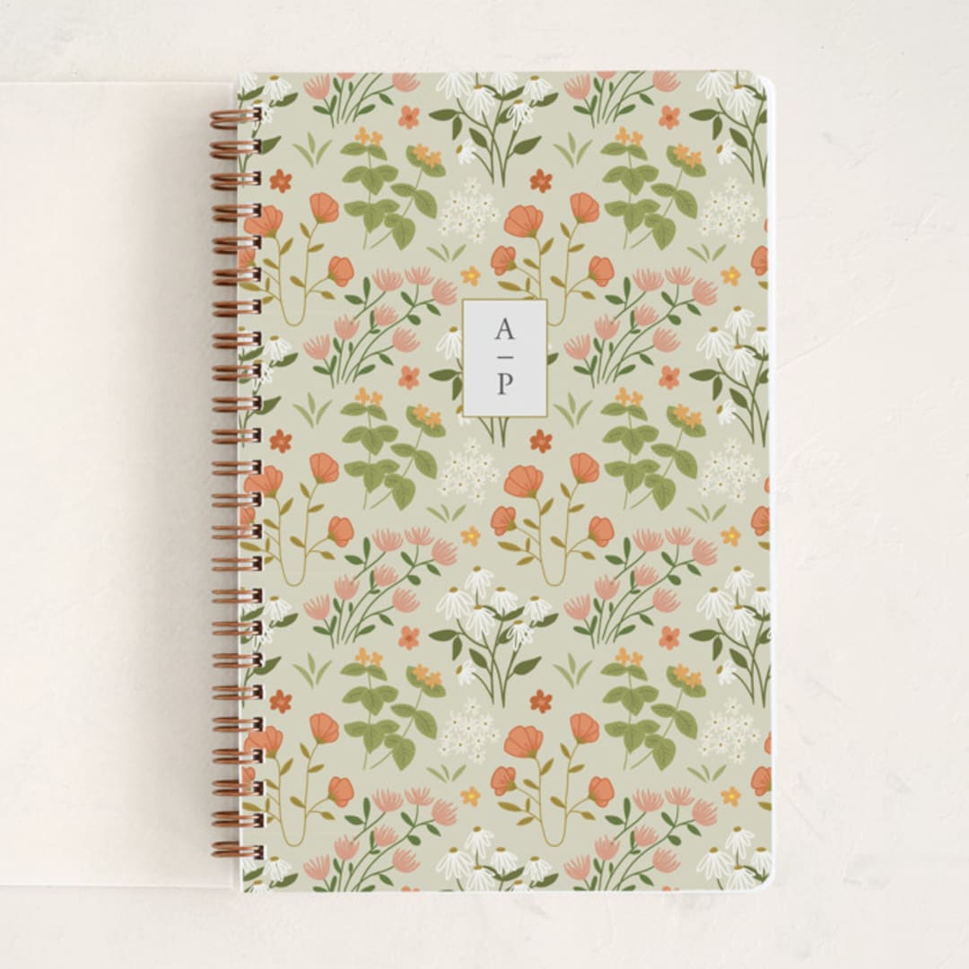 "windermere garden" - Notebook in Fern by Elizabeth Bishop - Front