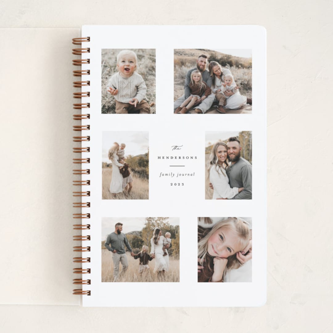"Cherished Memories" - Notebook in Cloud by Emily Betts - Front