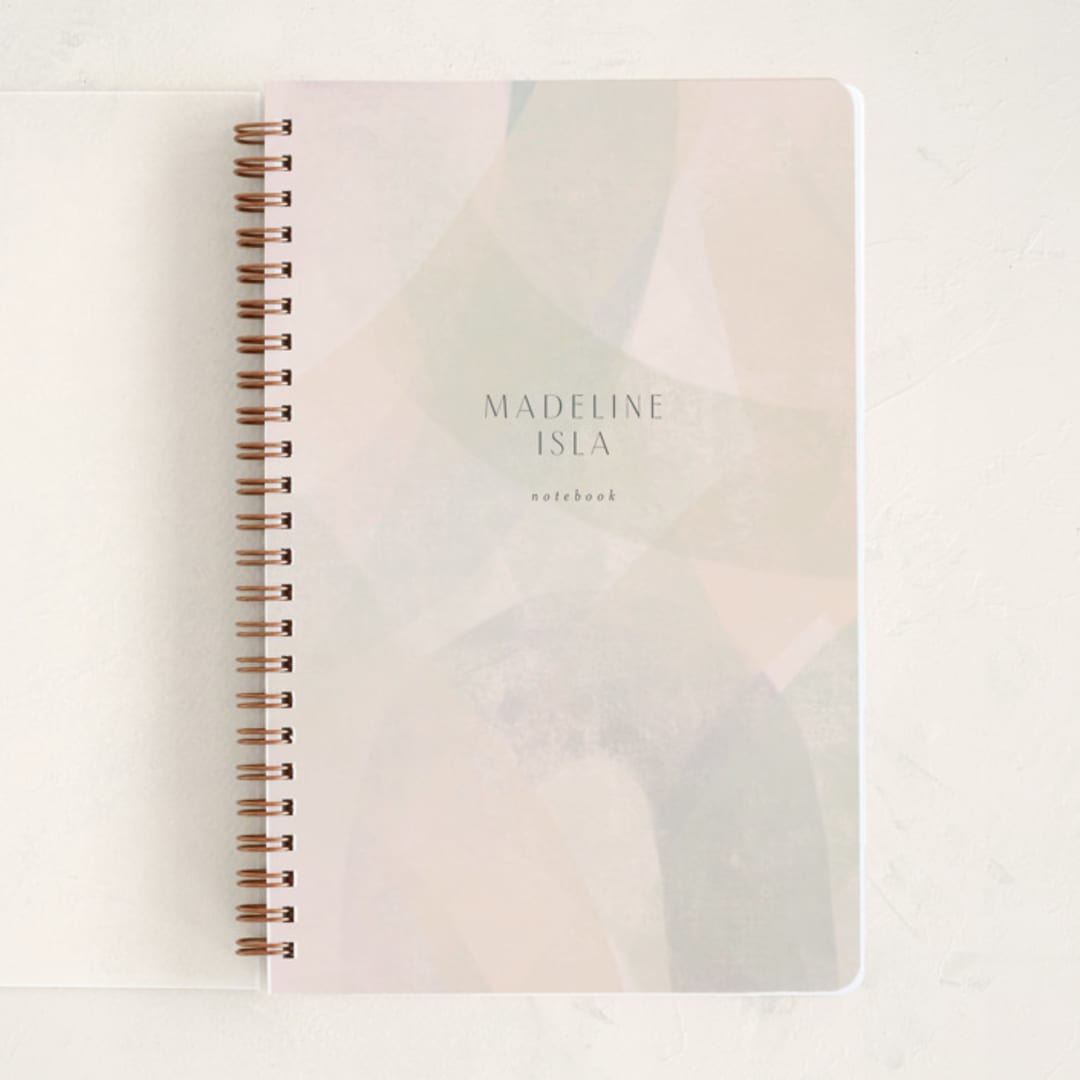 "Gauzy Arches" - Notebook in Blush by Nicoletta Savod - Front