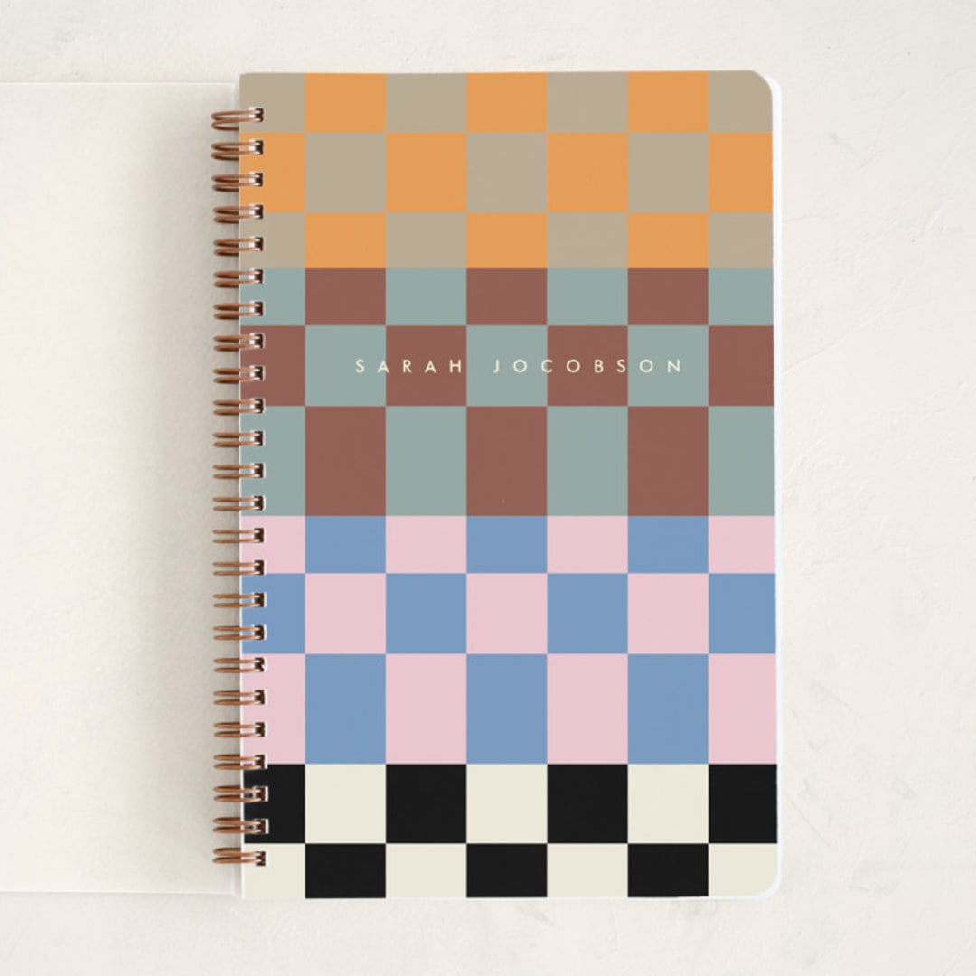 "noted check" - Notebook in Modern by Baumbirdy - Front