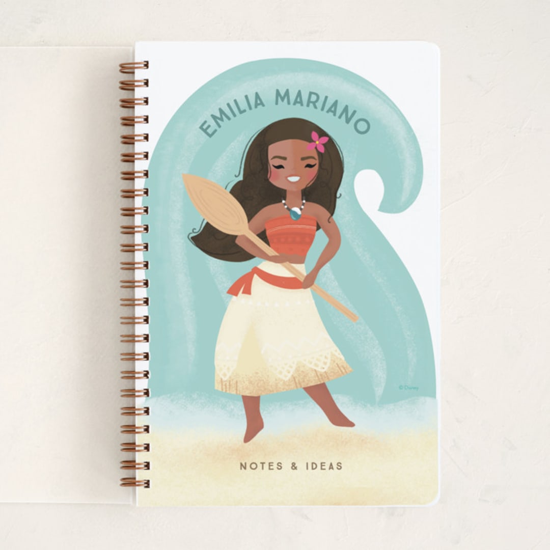 "Disney's Moana Make Way, Make Way" - Notebook in Sea by Itsy Belle Studio - Front