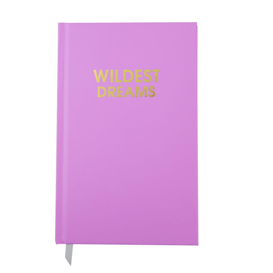"Wildest Dreams - Lavender Hardcover Journal" - Notebook in purple by Chez Gagné