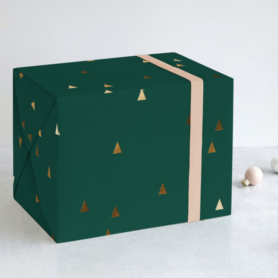 "Modern Timber" - Wrapping Paper in Pine by Sandra Picco Design - Front