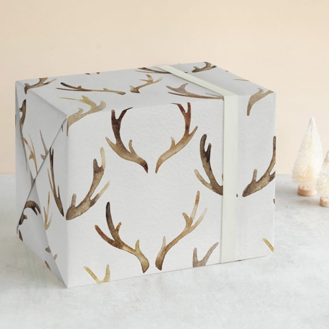 "Antoillie" - Wrapping Paper in Dark Goldenrod by jinseikou - Front