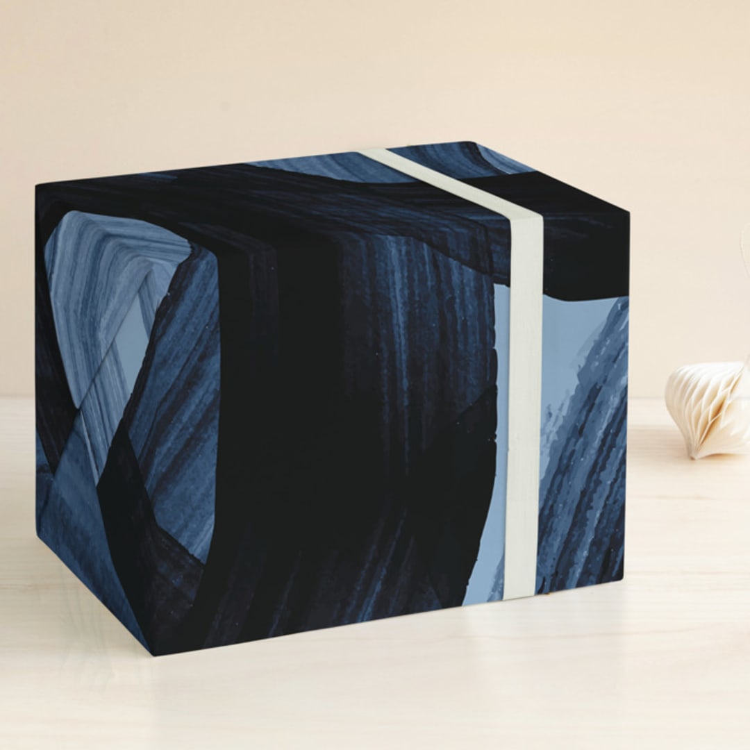 "Tides 1" - Wrapping Paper in Ocean by Iveta Angelova - Front