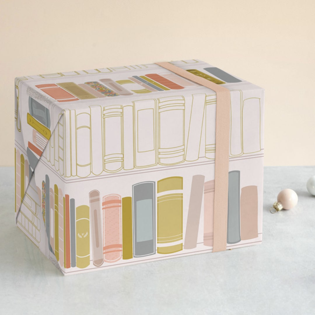 "So Many Stories" - Wrapping Paper in Cream by Three Sugars Creative - Front