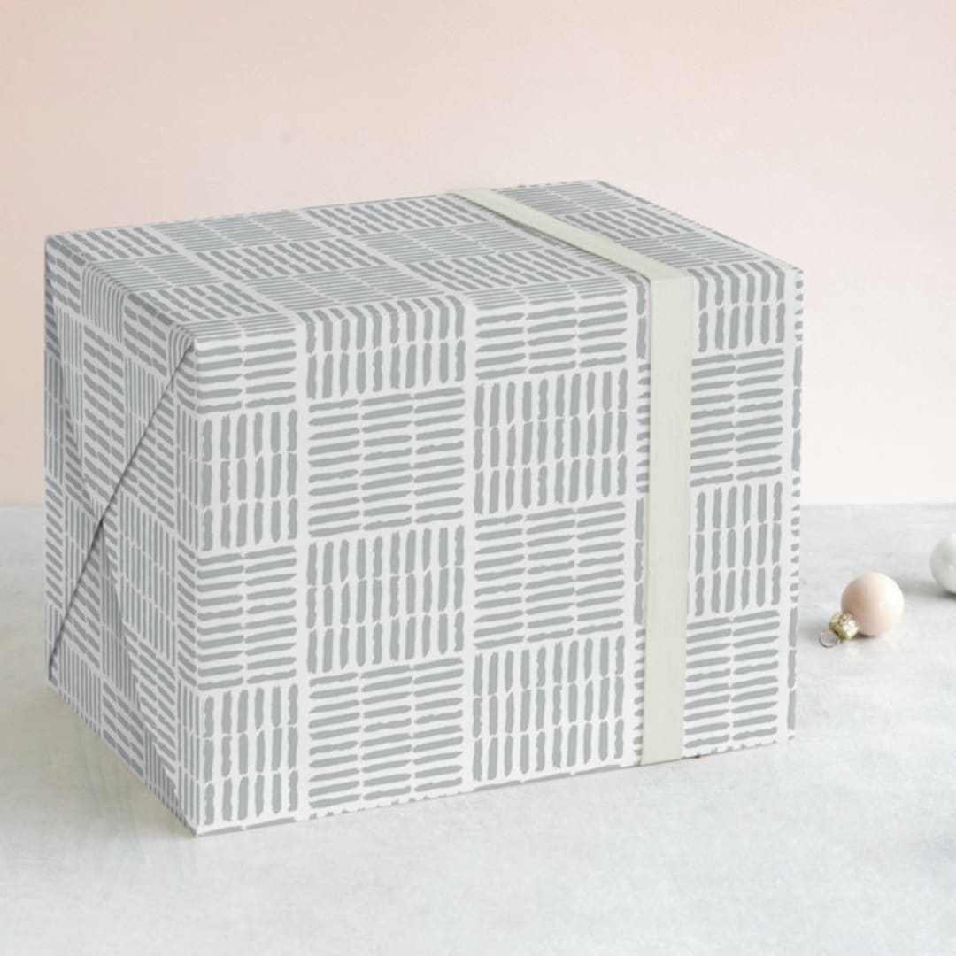 "Woven 2" - Wrapping Paper in Cement by Oma N. Ramkhelawan - Front