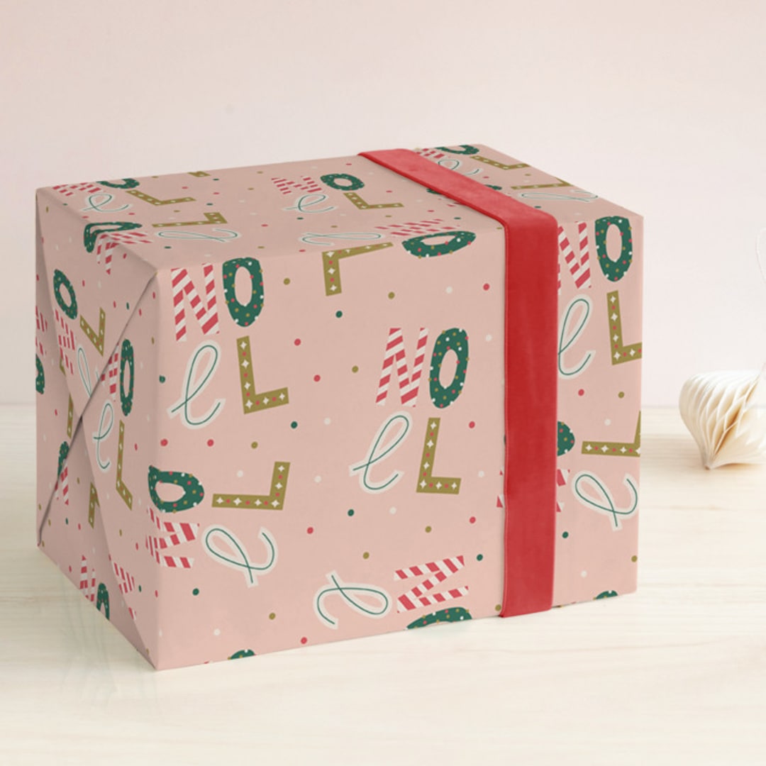 "Fun Noel" - Wrapping Paper in Candy by Iveta Angelova - Front