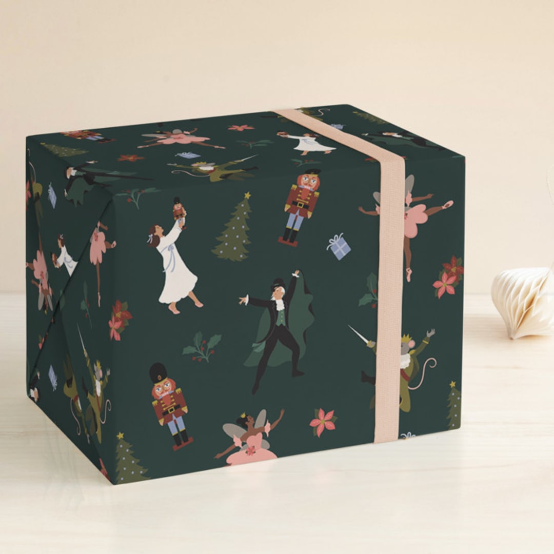 "nutcracker suite" - Wrapping Paper in Holly by Jamie Alexander - Front