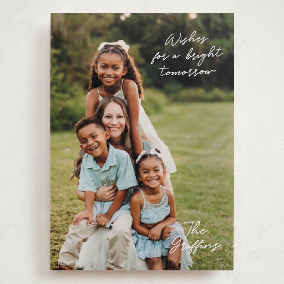 "Simple Nostalgia" - Holiday Cards in Snow by Lisa Assenmacher - Front