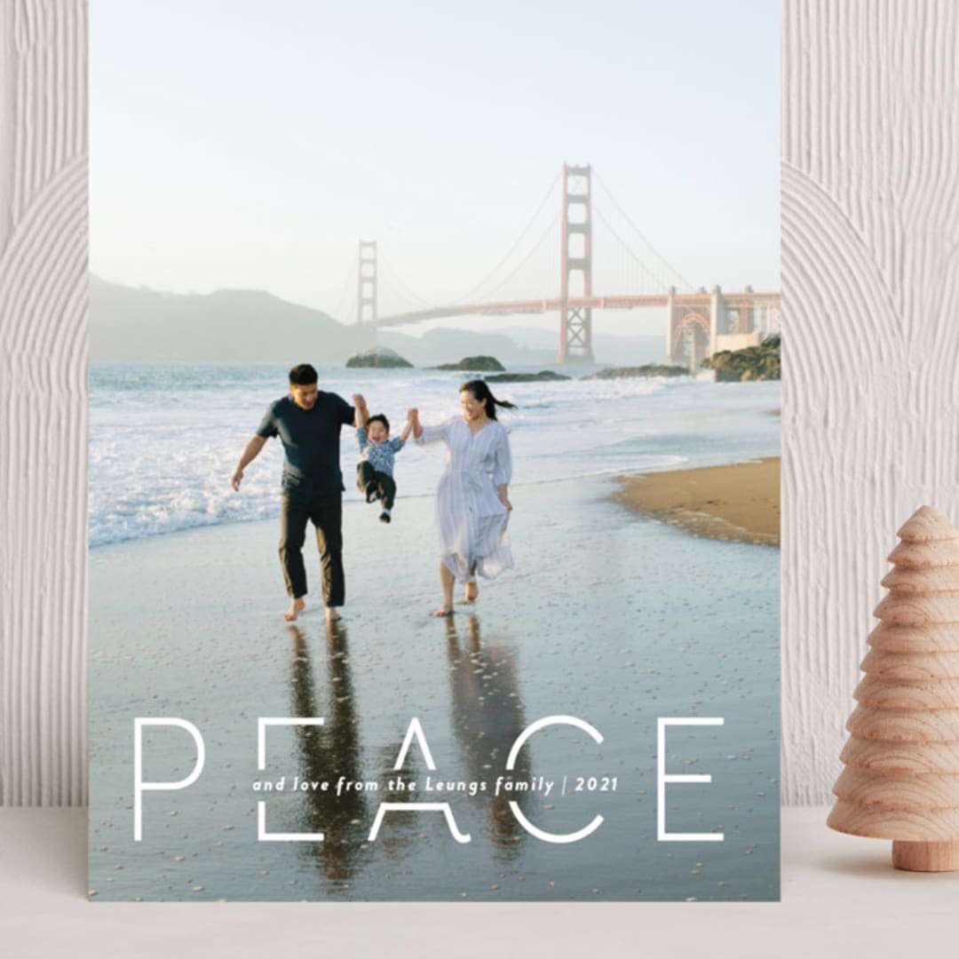 "Quietude" - Holiday Cards in Glacier by Rebecca Daublin - Front