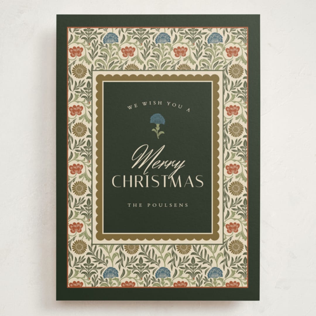 "Morrisish" - Holiday Cards in Pine by Danie Romrell - Front