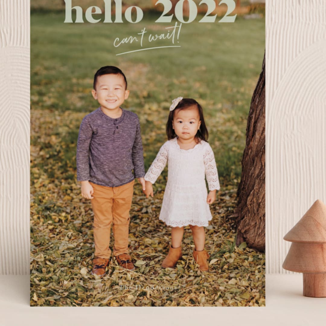 "can't wait 2021" - Holiday Cards in Pear by Aspacia Kusulas - Front