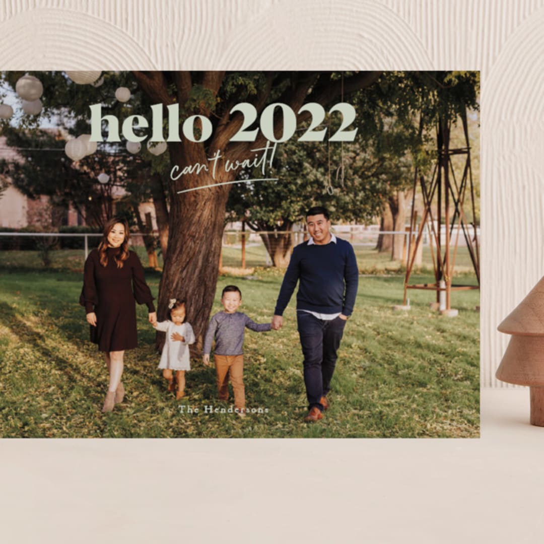 "can't wait 2021" - Holiday Cards in Pear by Aspacia Kusulas - Front