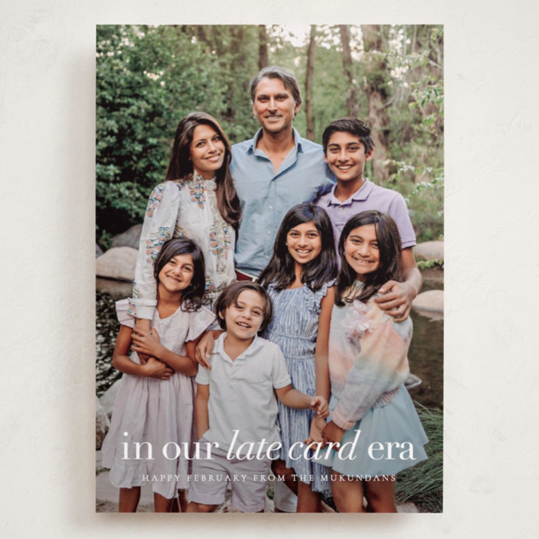 "late card era" - Holiday Cards in Cloud by Sara Hicks Malone - Front