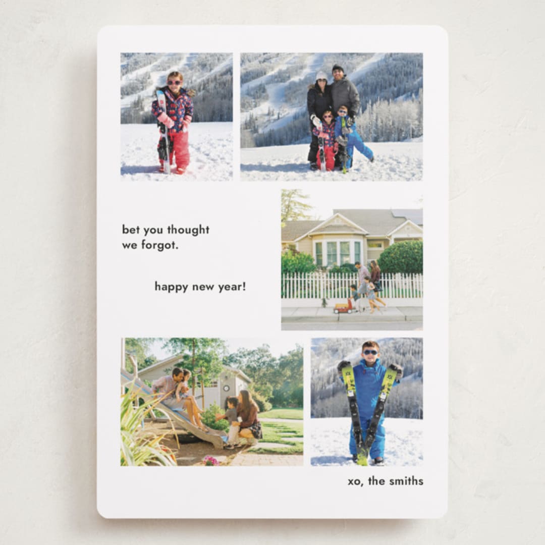 "Forgot" - Holiday Cards in Lump of Coal by Megan Davis - Front