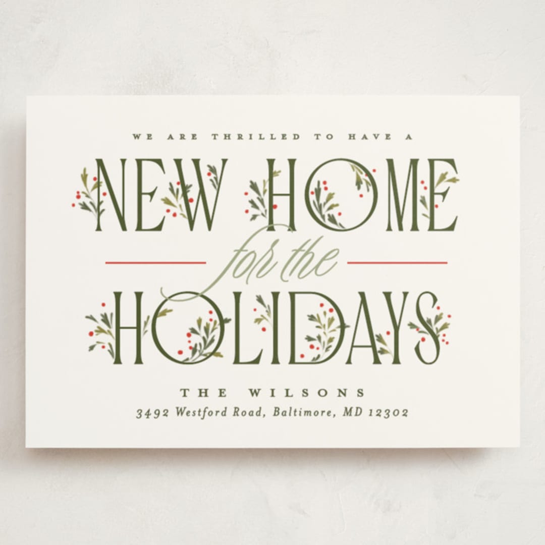 "Hearth" - Holiday Cards in Festive by Erin L. Wilson - Front