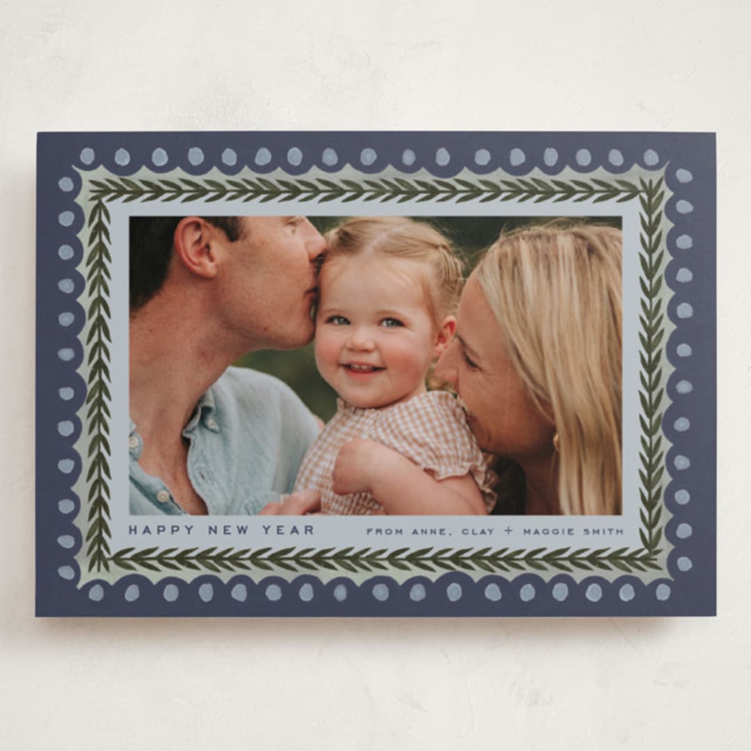 "Primary" - Holiday Cards in Juniper by Amy Kross - Front