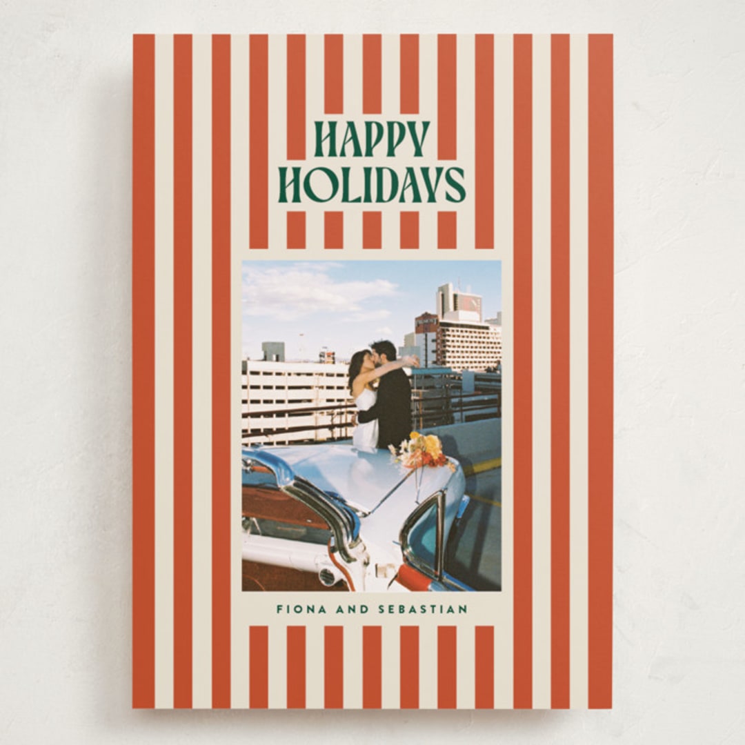 "Bold & Bright" - Holiday Cards in Mistletoe by Ekko Studio - Front