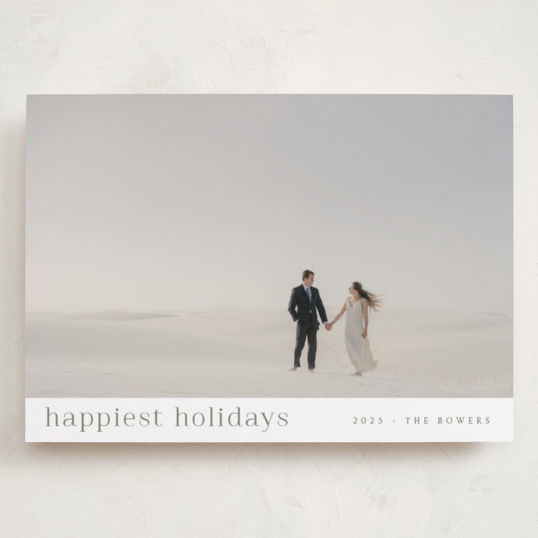 "minimalist delight" - Holiday Cards in Pear by Design Lotus - Front