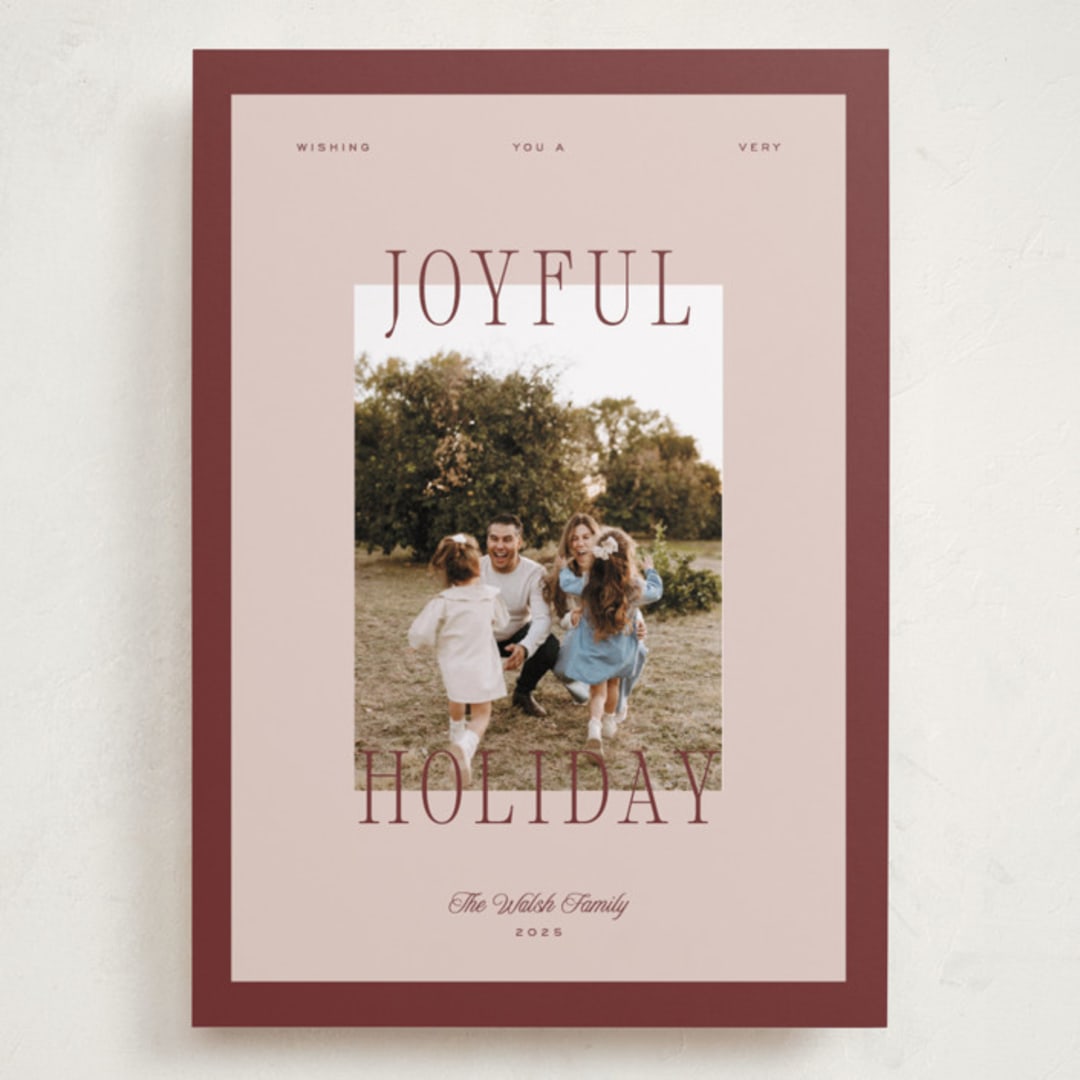 "Cranberry Sauce" - Holiday Cards in Cranberry Sauce by Blustery August - Front