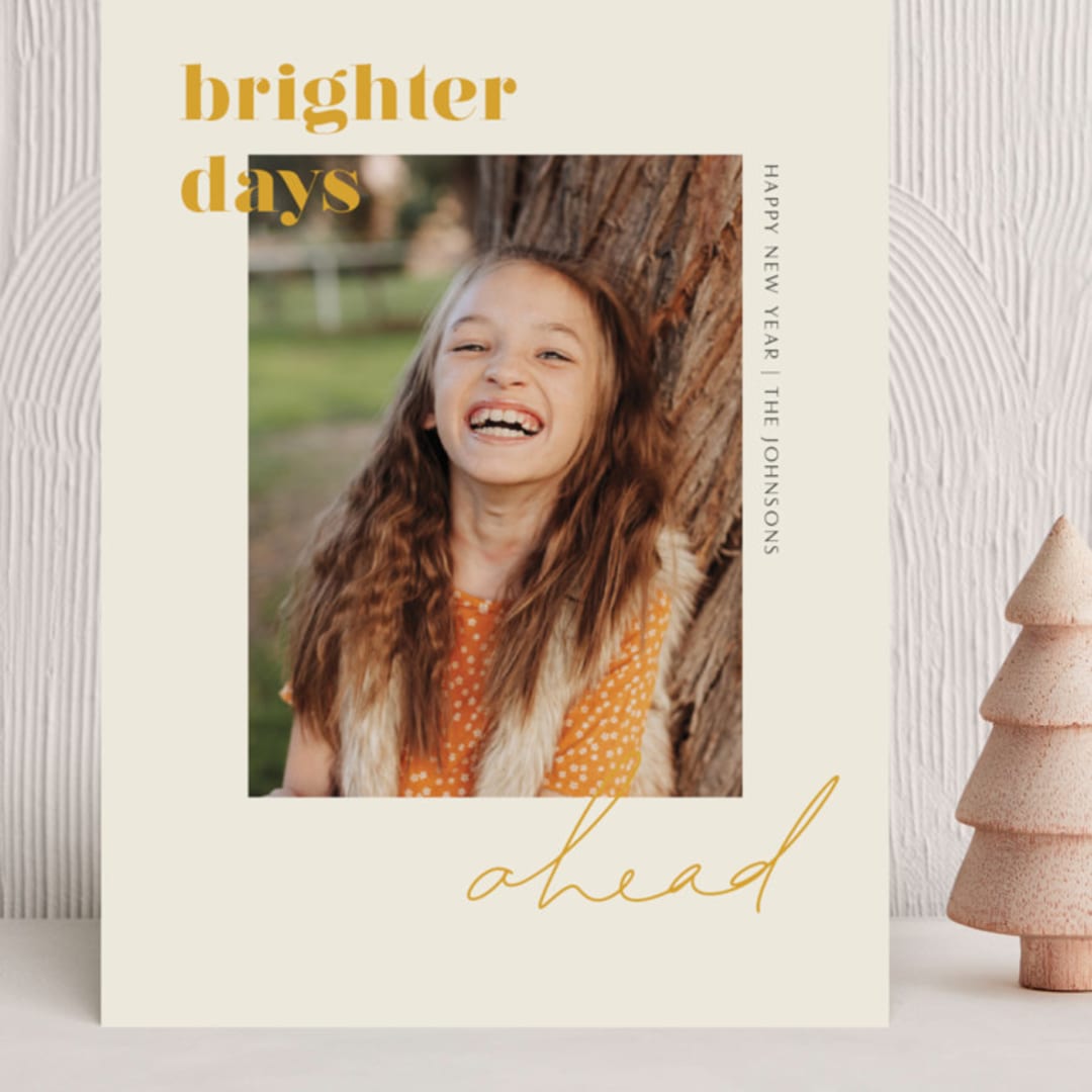 "Brighter Days Ahead" - Holiday Cards in Sunshine by seulghi - Front