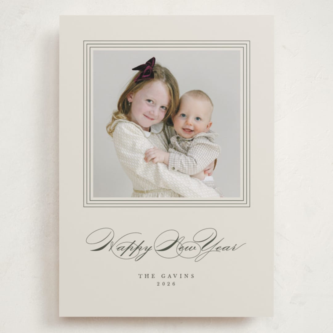 "Gavin" - Holiday Cards in Forest by Kate Ahn - Front