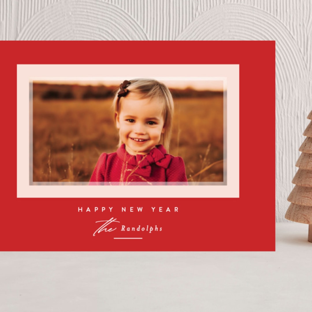 "Prism" - Holiday Cards in Holly Berry by Jessica Williams - Front