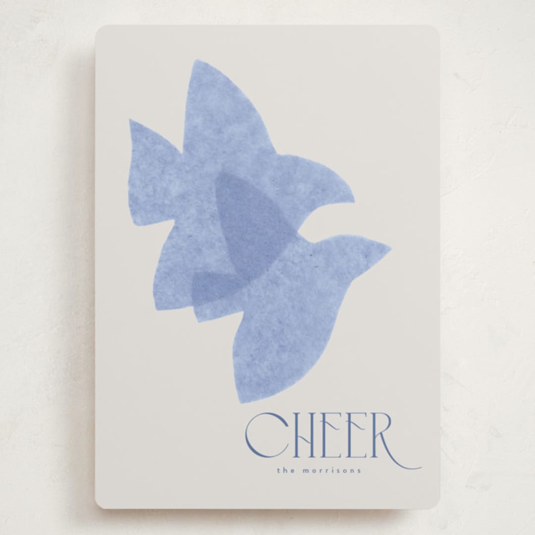 "Doves" - Holiday Cards in Sky by Tamara Hilje - Front