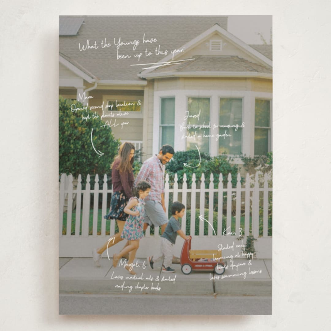 "Update" - Holiday Cards in Snow by Kennedi Shaw - Front