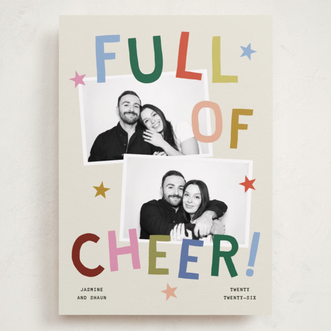 "Full of Joy (& Cheer)" - Holiday Cards in Jubilant by Kercia Jane - Front