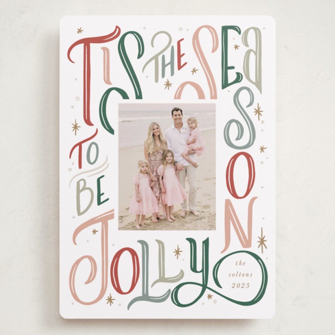 "Jolly Season" - Holiday Cards in Classic by Leah Bisch - Front