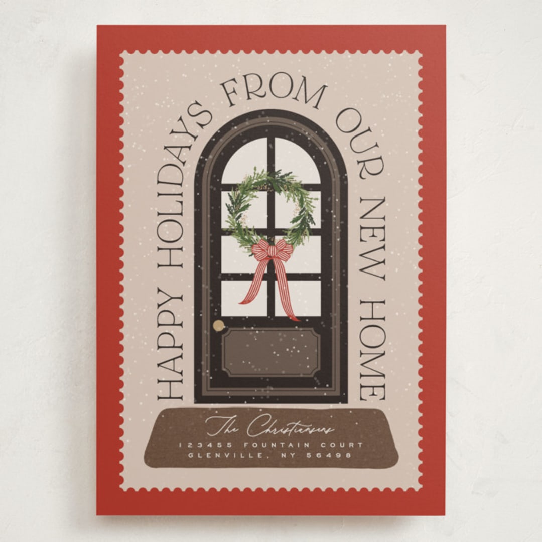 "Home" - Holiday Cards in Holly by Erin L. Wilson - Front