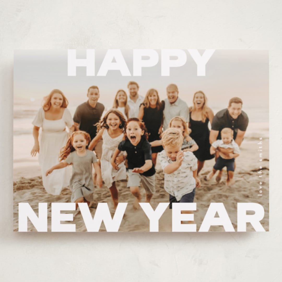 "Bold" - Holiday Cards in Snow by Kasia Labocki - Front