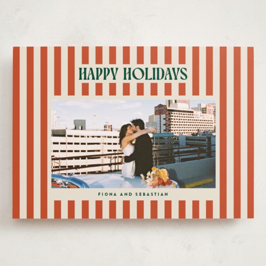 "Bold & Bright" - Holiday Cards in Mistletoe by Ekko Studio - Front