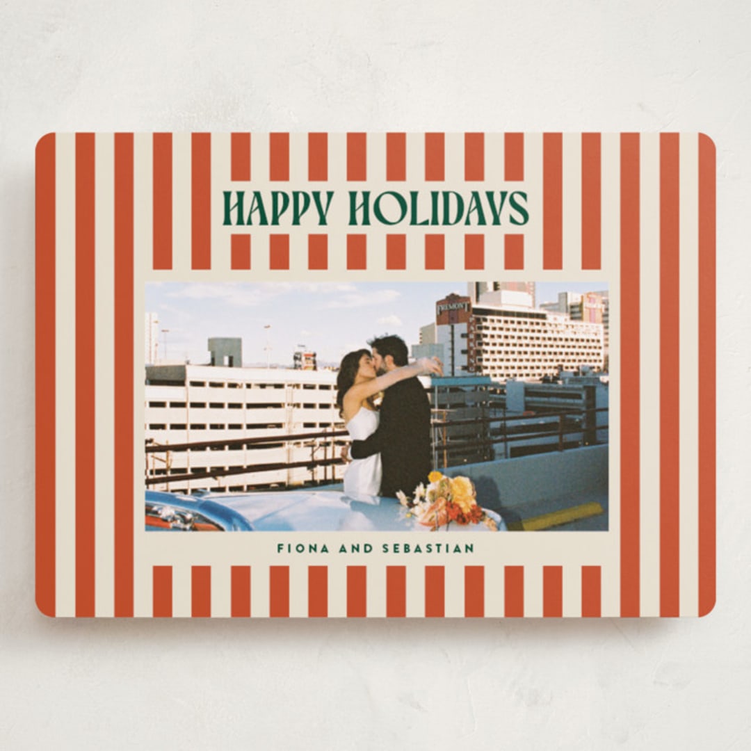 "Bold & Bright" - Holiday Cards in Mistletoe by Ekko Studio - Front