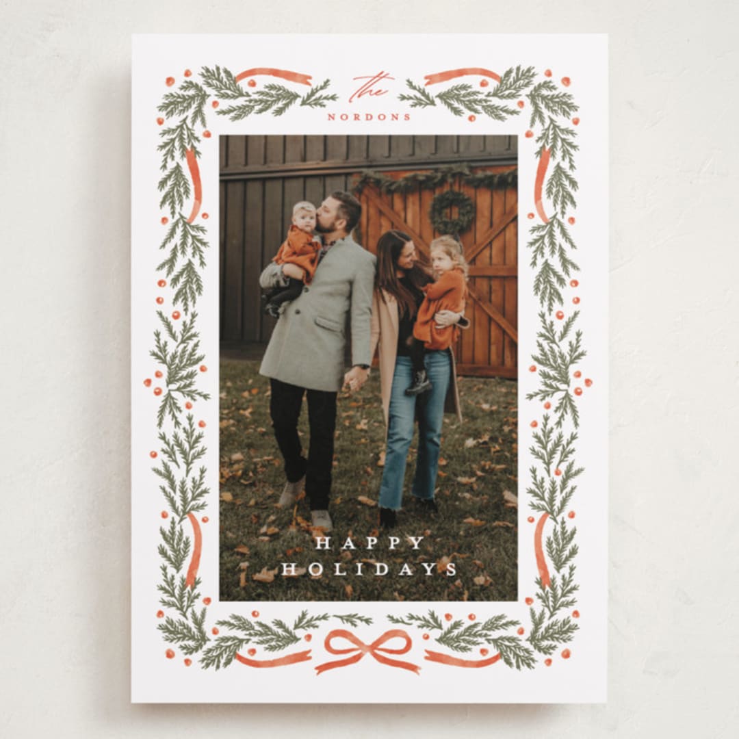 "Homestead" - Holiday Cards in Cinnamon by Kristie Kern - Front