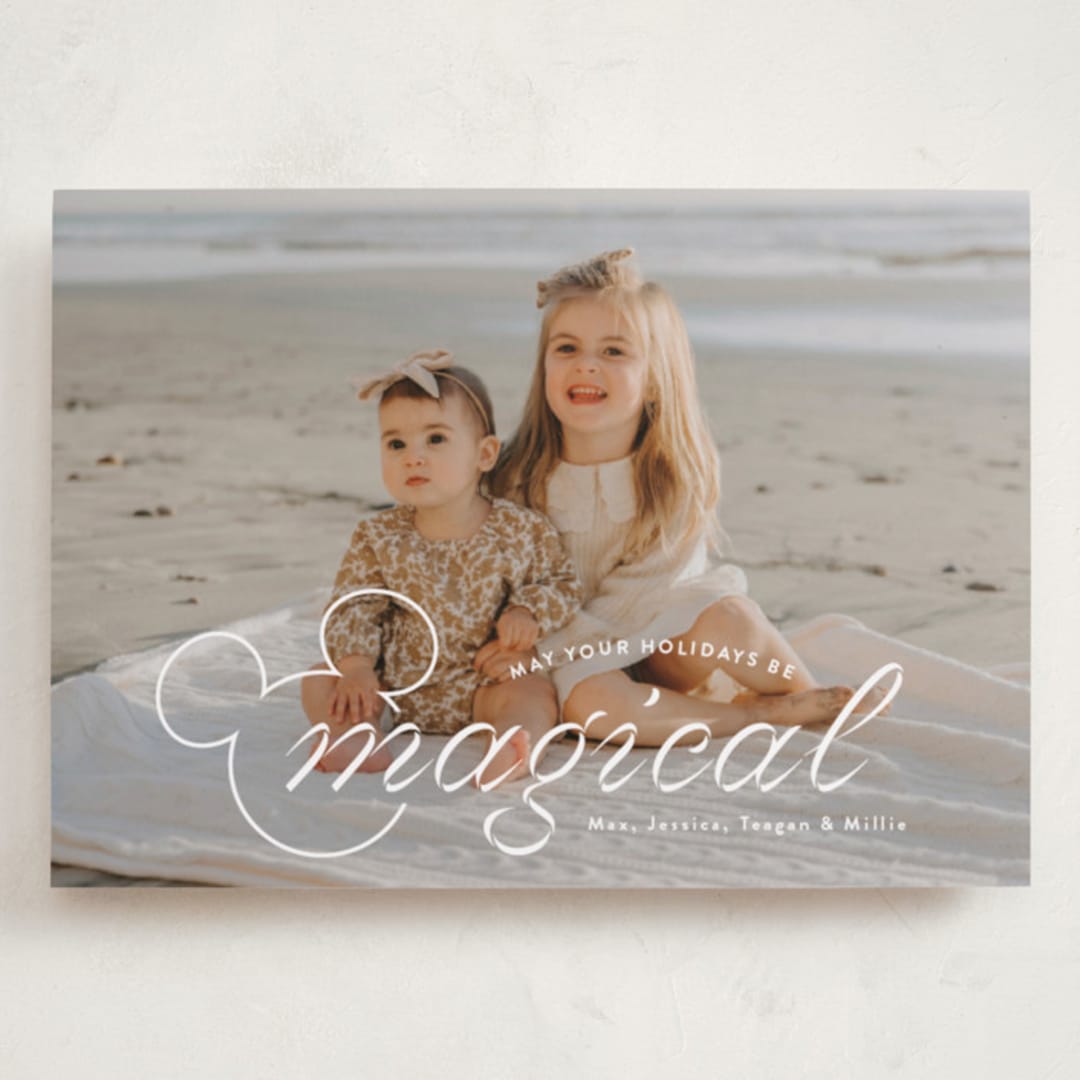 "Magical" - Holiday Cards in Snow by Emily Betts - Front