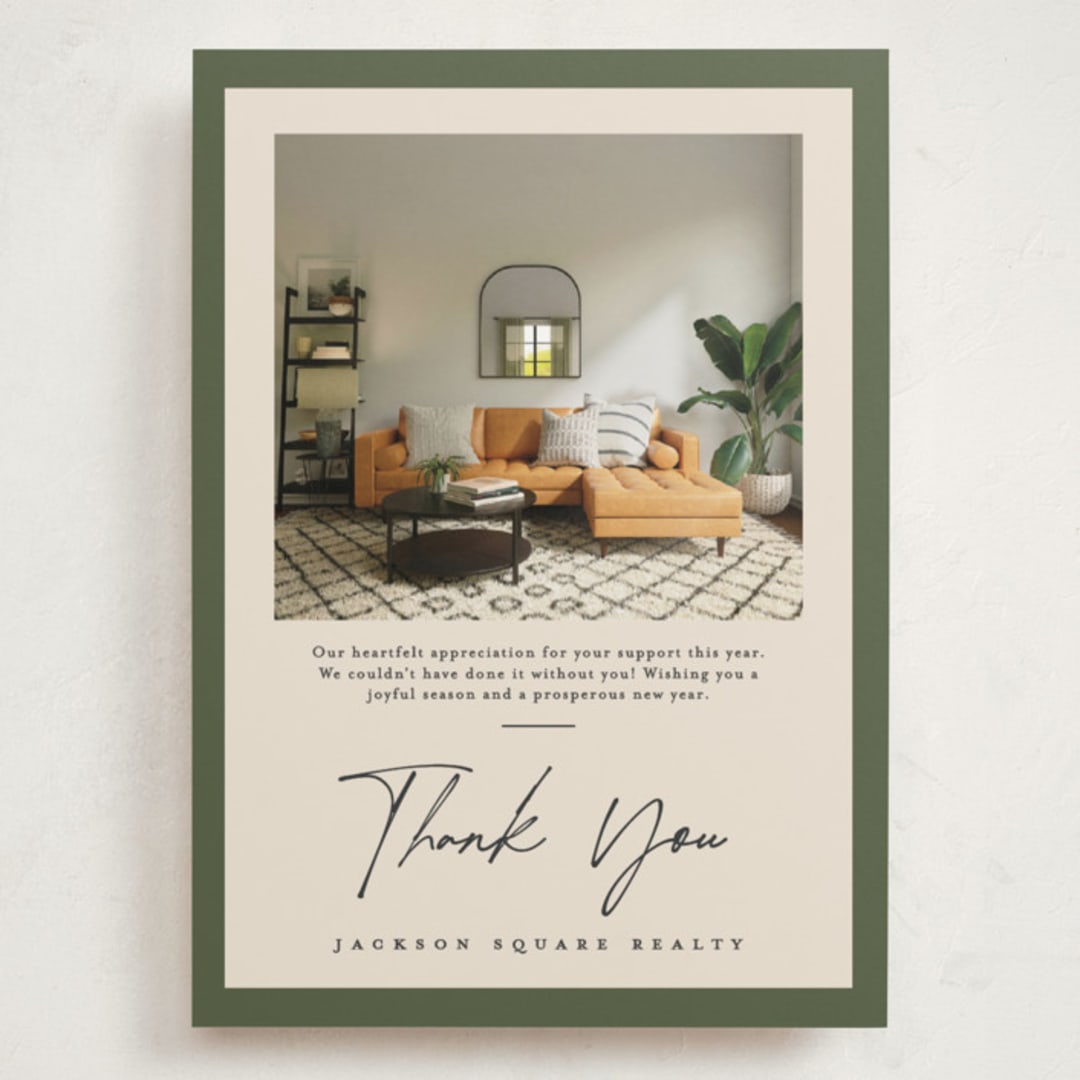 "Mod appreciation" - Holiday Cards in Wreath by Creo Study - Front