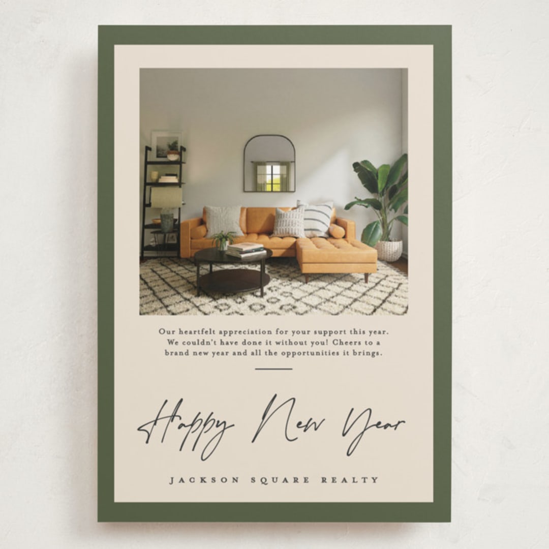 "Mod appreciation" - Holiday Cards in Wreath by Creo Study - Front