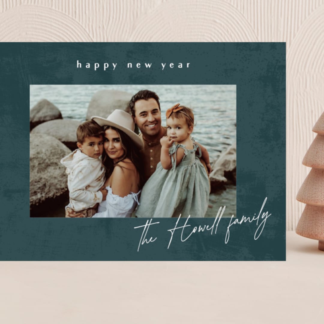 "Textural canvas" - Holiday Cards in Seaside by Stacey Meacham - Front