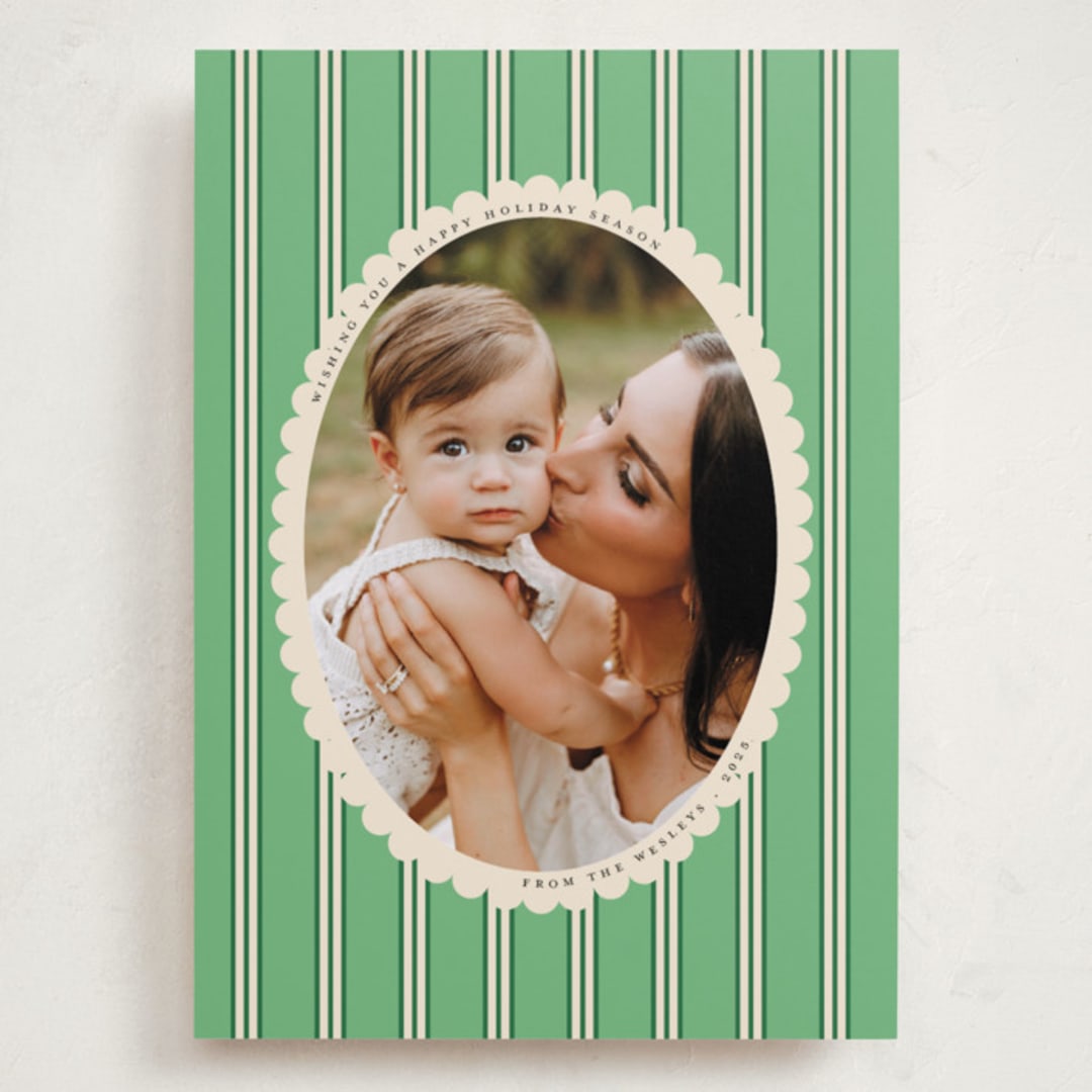 "Historic Frame" - Holiday Cards in Mint by Morgan Kendall - Front