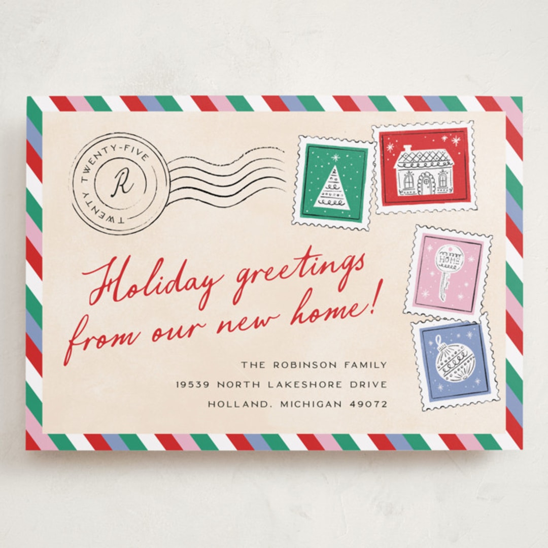 "New Holiday Home" - Holiday Cards in Ornament by Pixel and Hank - Front