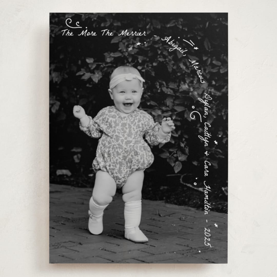 "Merry Bunch" - Holiday Cards in Frost by letterfix - Front