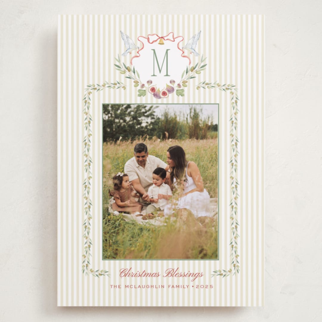 "Bethlehem Crest" - Holiday Cards in Candle Light by Bayberry Kate - Front