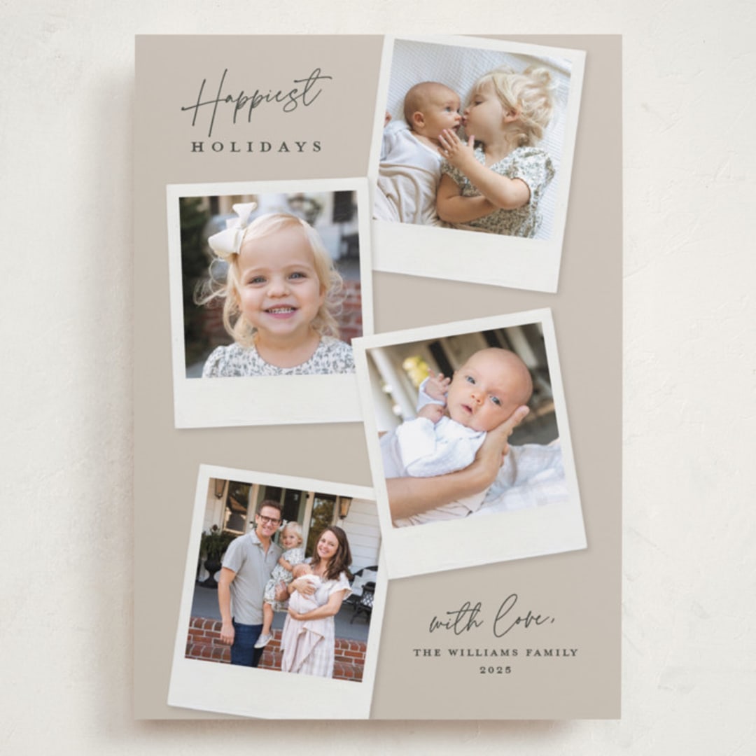 "Instant Elegance" - Holiday Cards in Dune by Kerry Doyle - Front