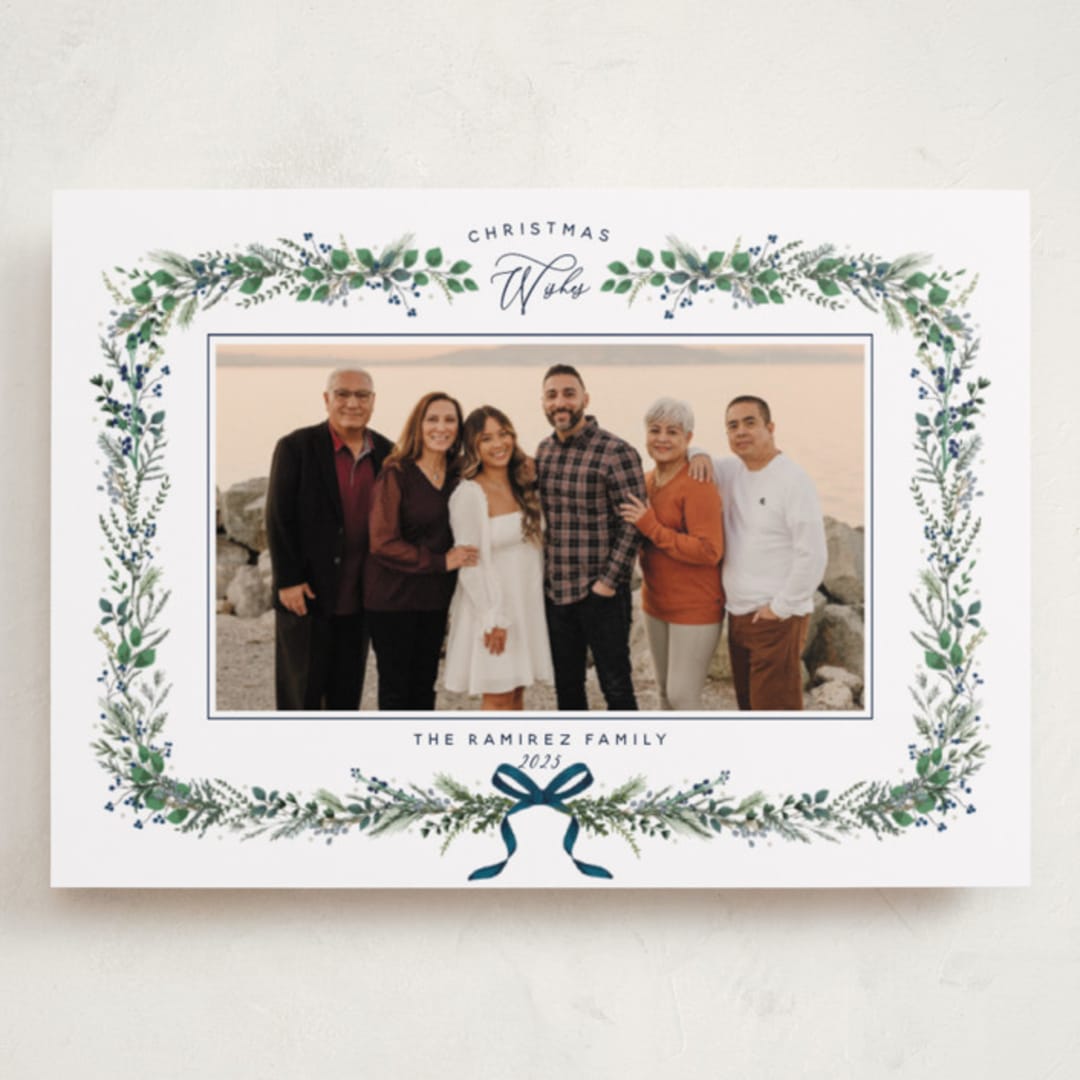 "Festive Vine" - Holiday Cards in Twilight by Susan Moyal - Front