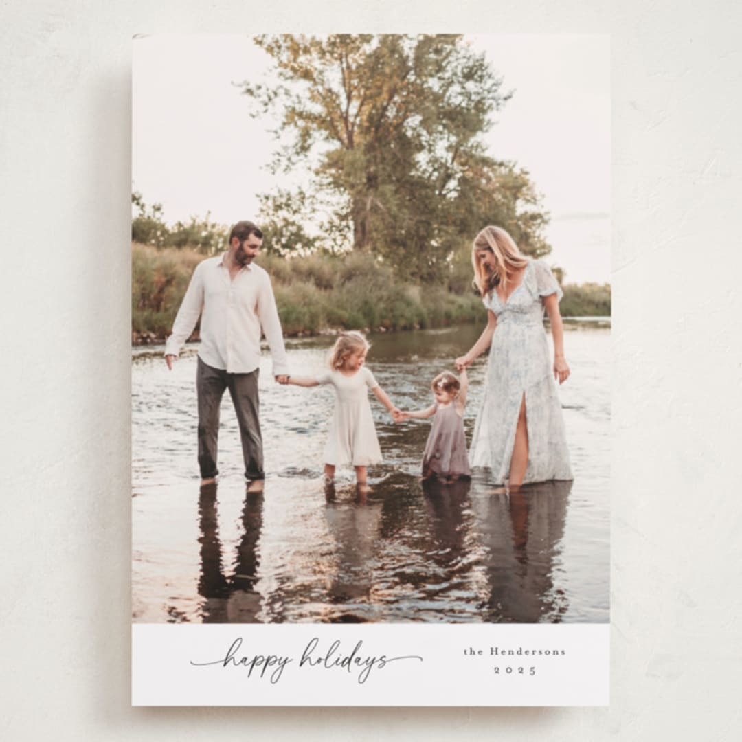 "modernist" - Holiday Cards in Snow by Christy Hy Lee - Front