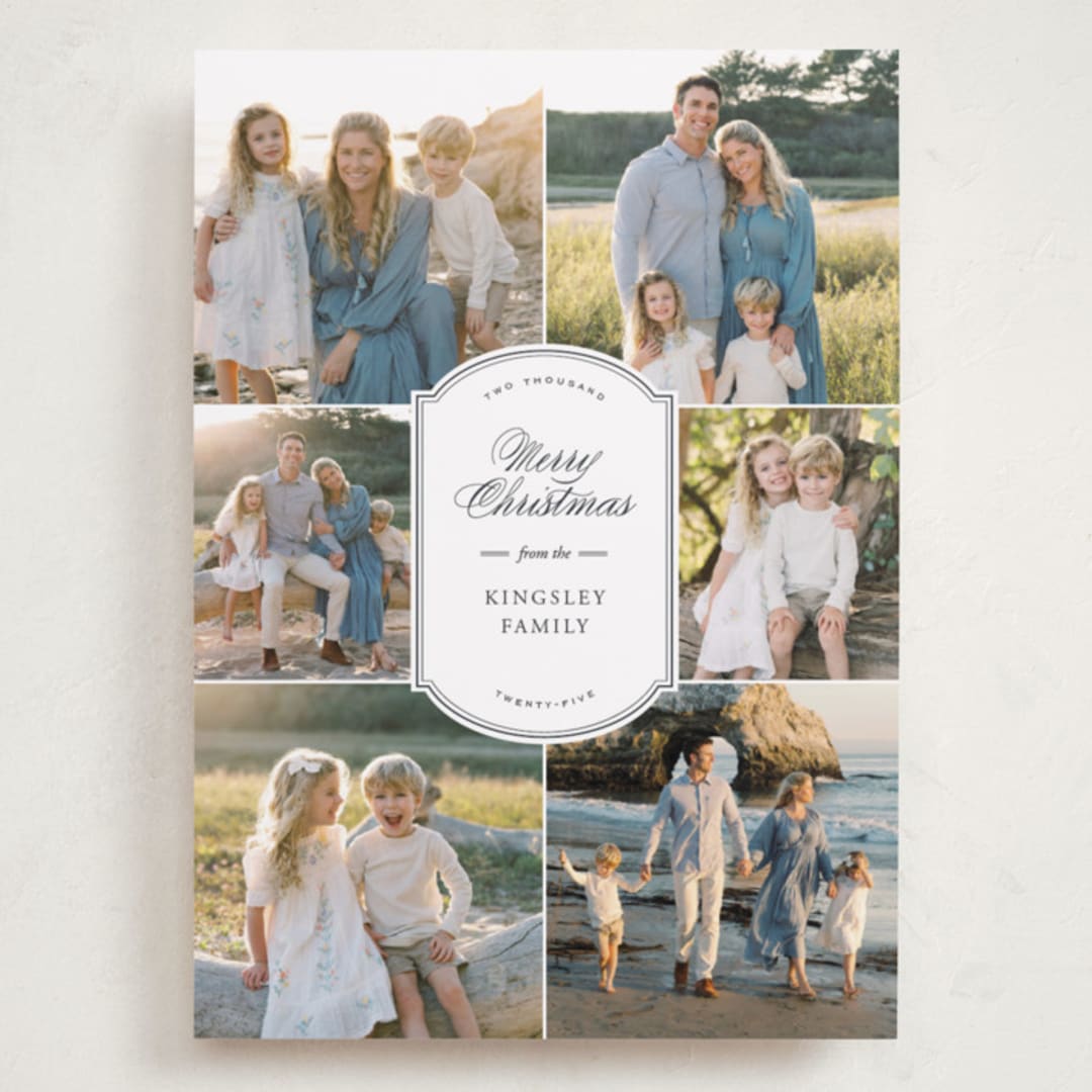 "Elegant Emblem" - Holiday Cards in Night Sky by Ekko Studio - Front
